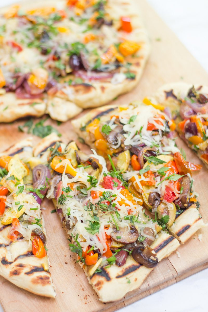 Vegetarian Flatbread Pizza Recipes
 Grilled Veggie and Pesto Flatbread