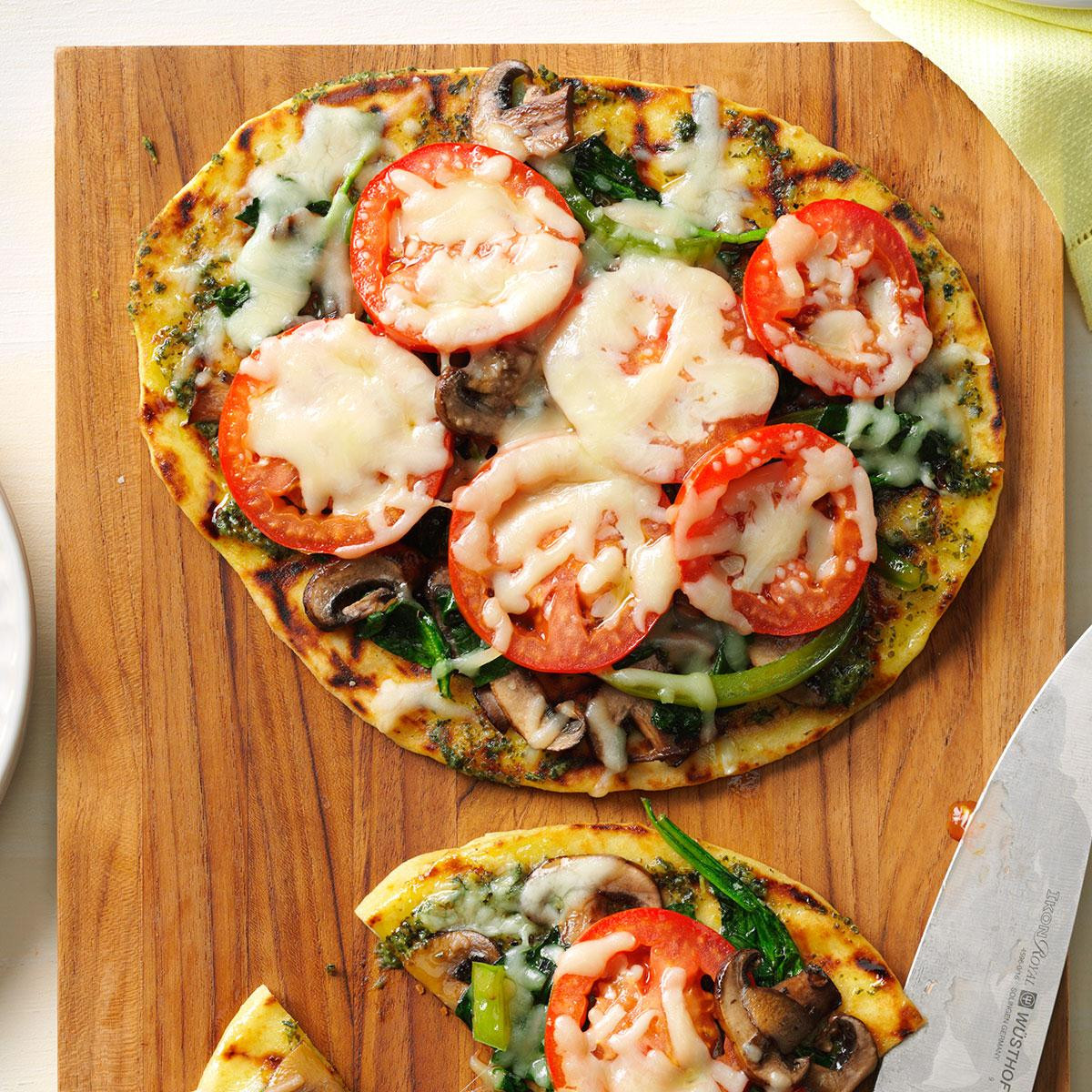 Vegetarian Flatbread Pizza Recipes
 Grilled Flatbread Veggie Pizza Recipe