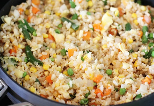 Vegetarian Fried Rice With Egg
 Ve able Fried Rice with Egg Recipe