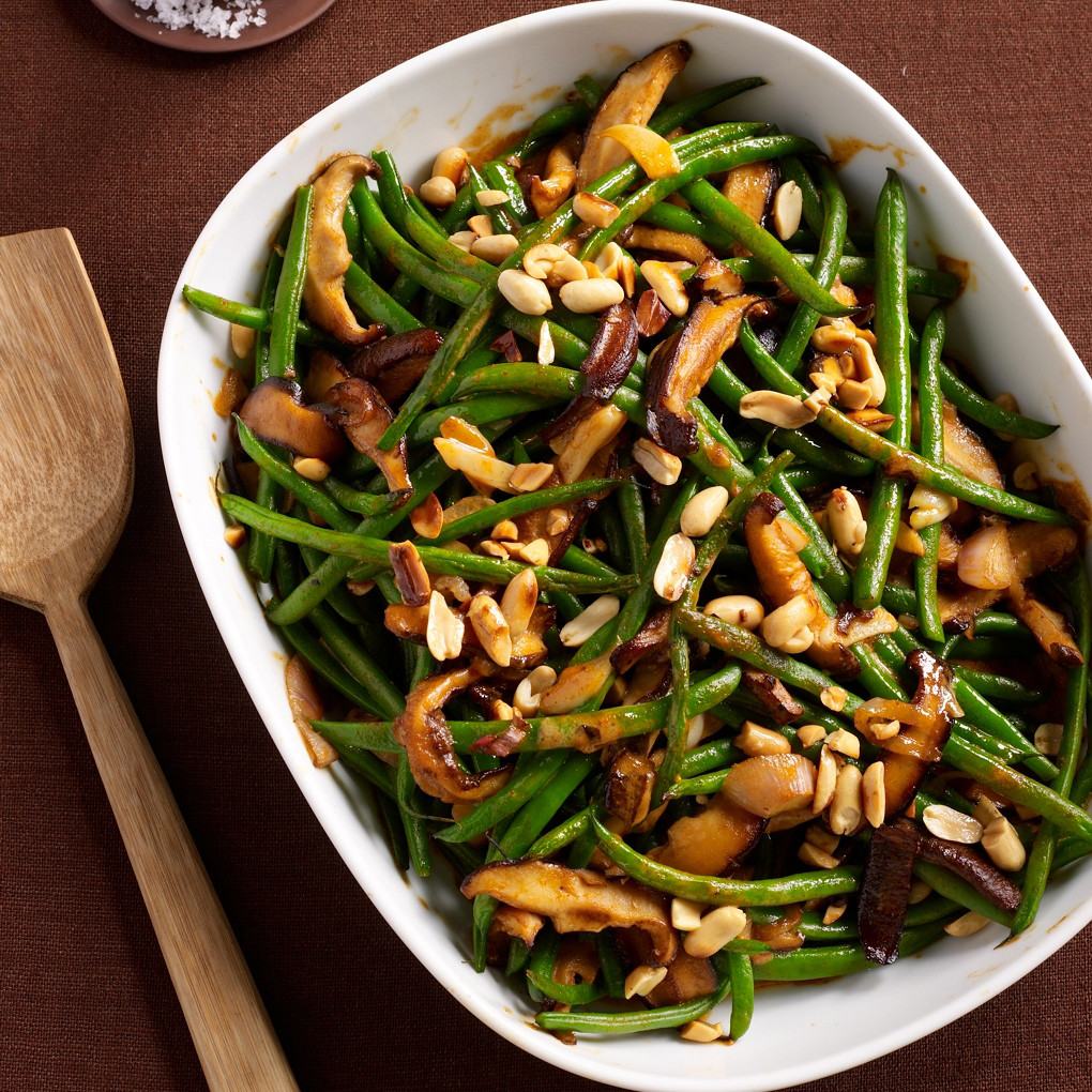 Vegetarian Green Bean Recipes
 Green Bean Casserole with Red Curry and Peanuts Recipe
