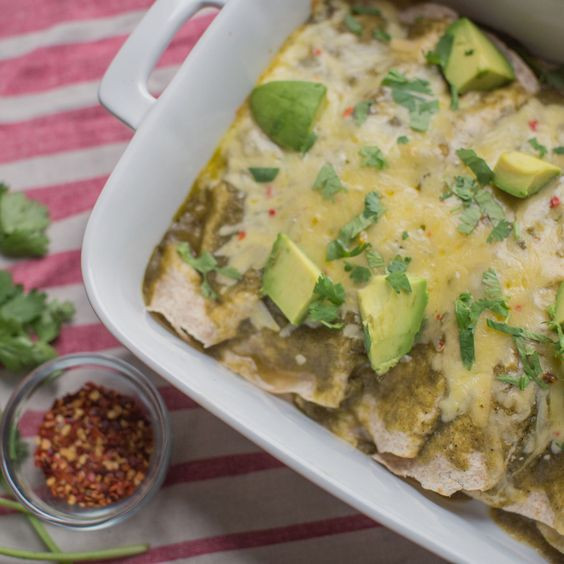 Vegetarian Green Chile Enchiladas
 Ve arian Green Chile Enchiladas Recipe