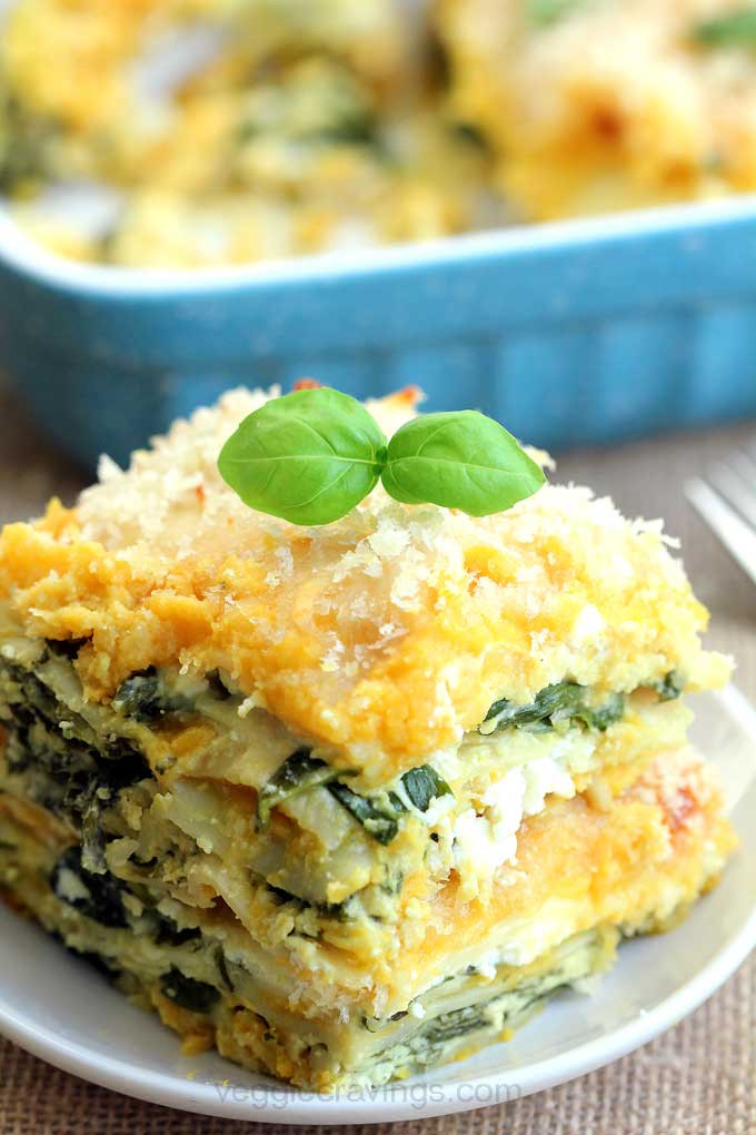 Vegetarian Lasagna Butternut Squash
 Butternut Squash and Spinach Lasagna