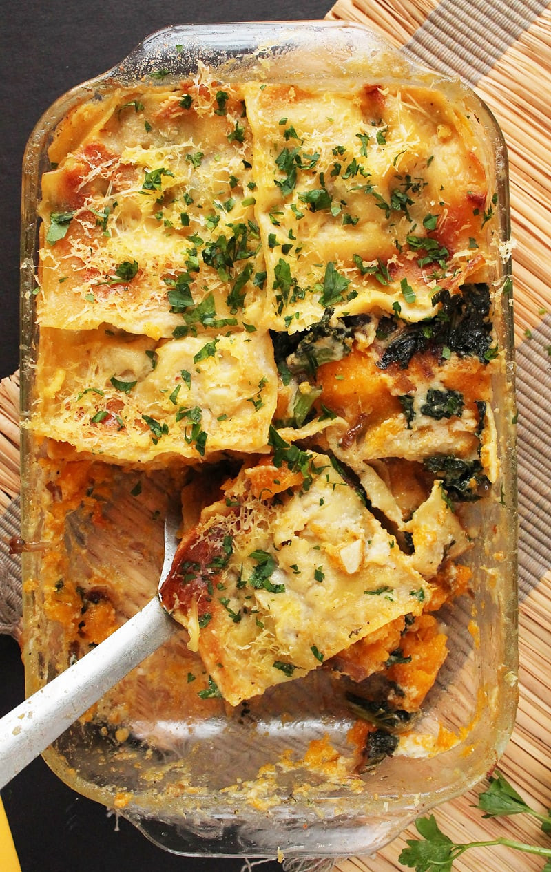 Vegetarian Lasagna Butternut Squash
 Vegan Butternut Squash Kale Lasagna with Bechamel Sauce