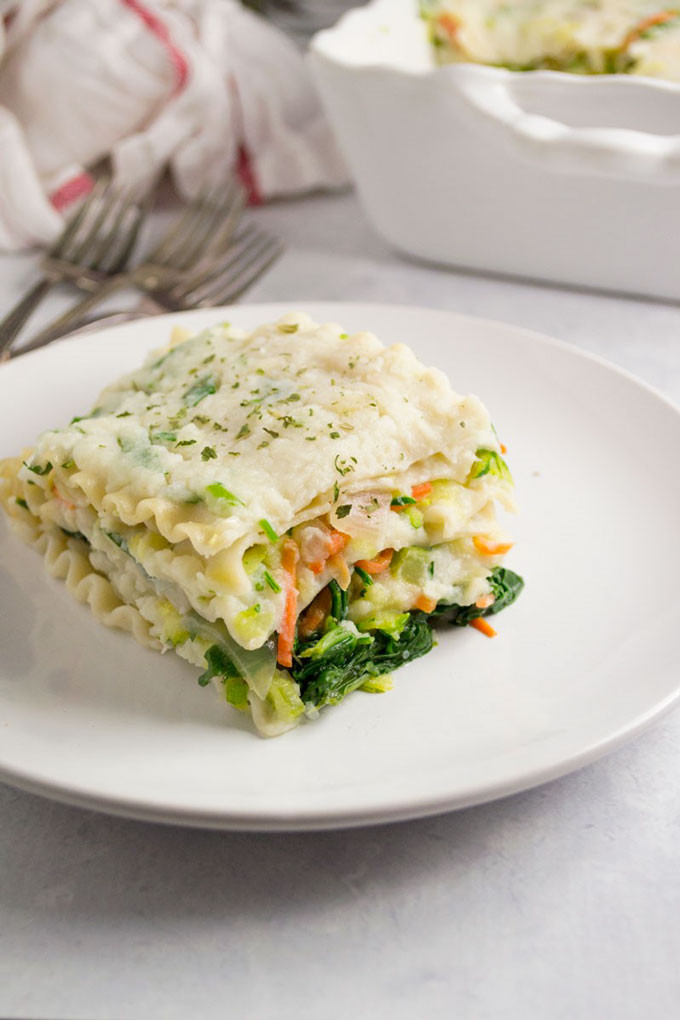 Vegetarian Lasagna With Bechamel Sauce
 ve arian lasagna white sauce