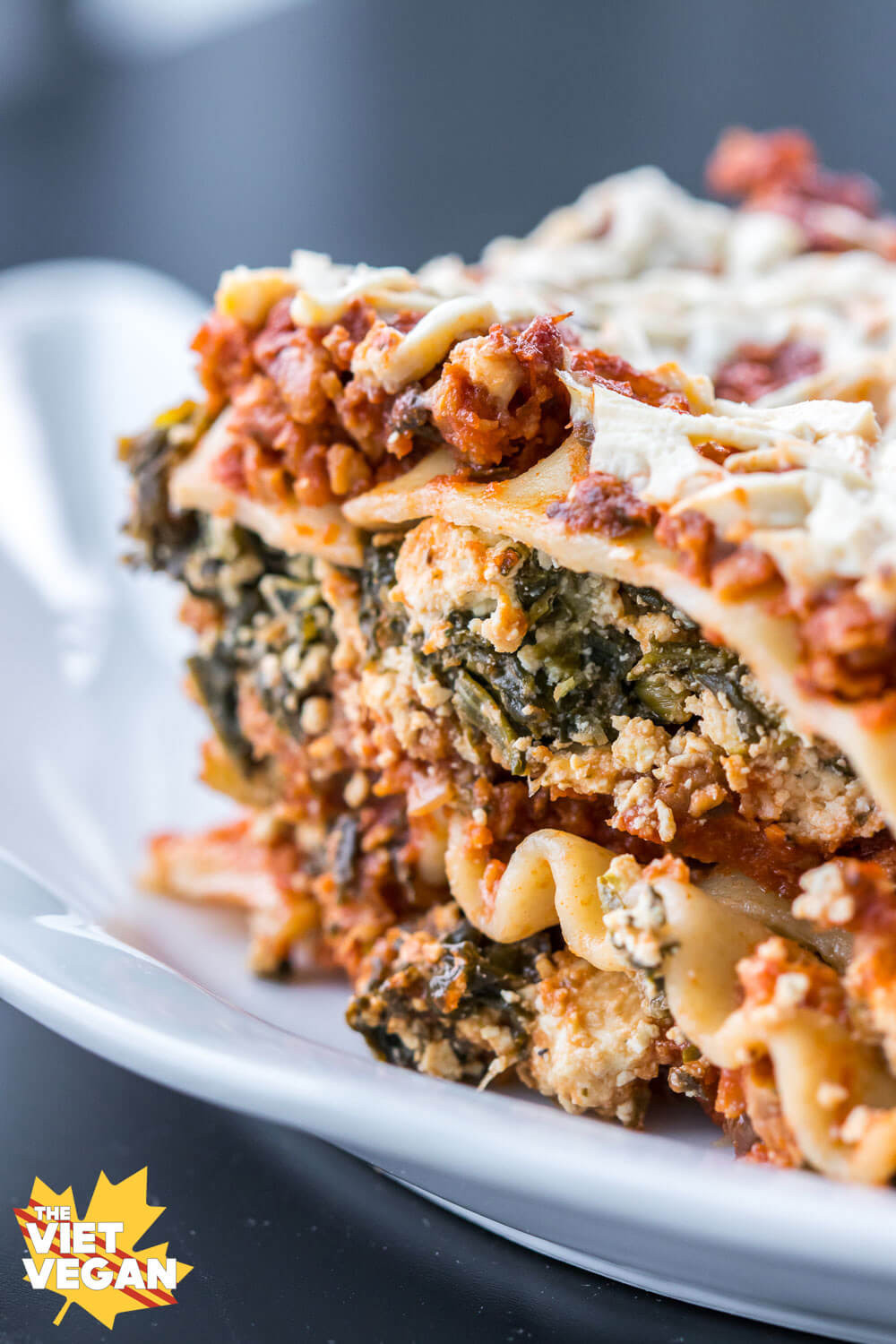 Vegetarian Lasagna With Tofu
 vegan tofu spinach lasagna