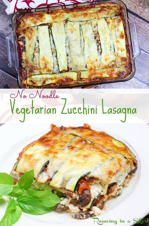 Vegetarian Lasagna With Zucchini Noodles
 No Noodle Ve arian Zucchini Lasagna