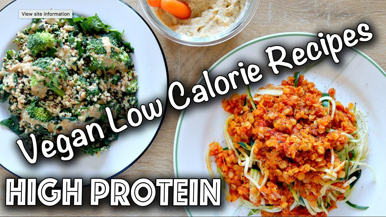 Vegetarian Low Calorie Recipes
 LOW CALORIE HIGH PROTEIN VEGAN RECIPES Gluten Free too