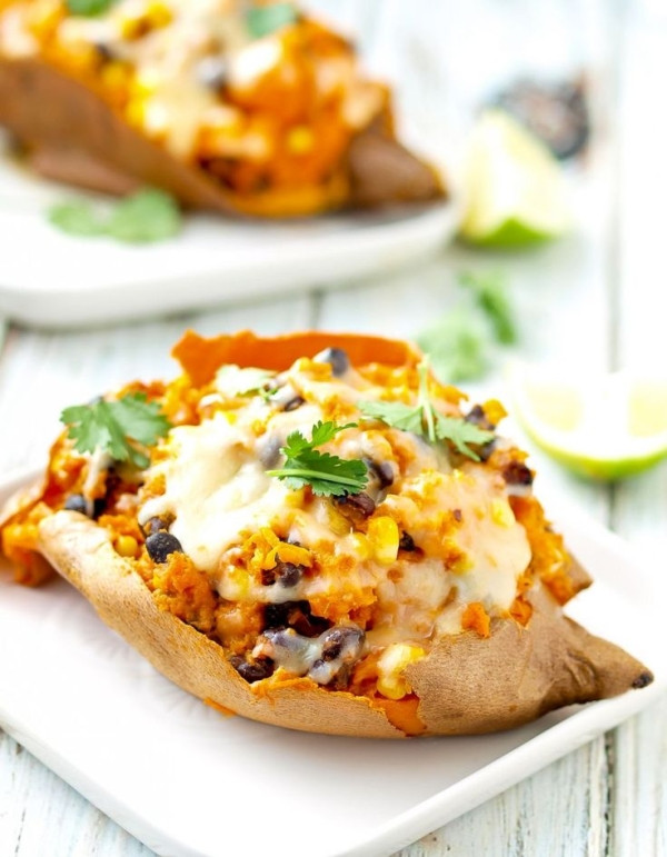 Vegetarian Main Course Recipes
 Southwest Stuffed Sweet Potato recipe An easy ve arian