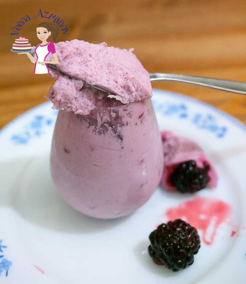 Vegetarian Mousse Recipe
 Blackberry Mousse without gelatin Eggless Ve arian