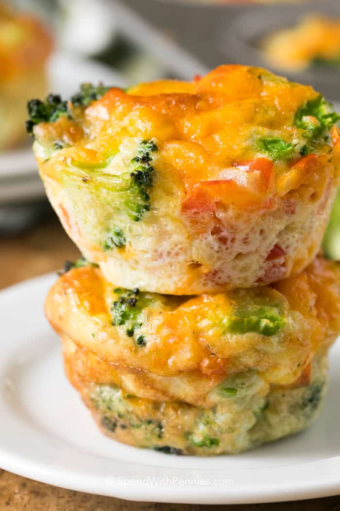 Vegetarian Muffin Tin Recipes
 Veggie Egg Muffins Spend With Pennies