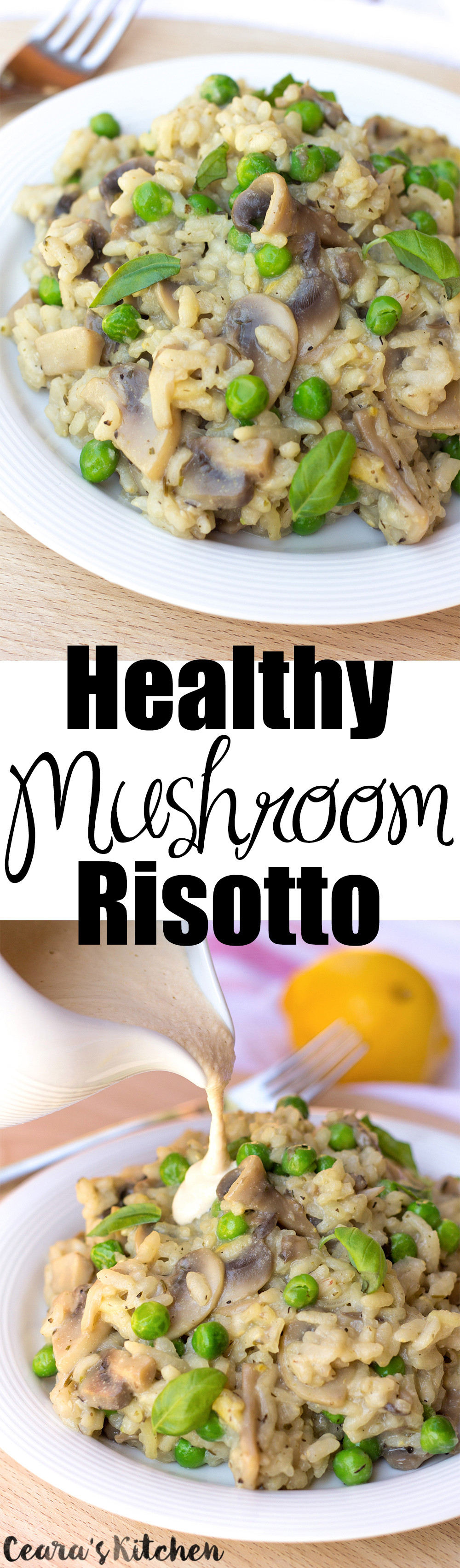 Vegetarian Mushroom Risotto
 Vegan Mushroom Risotto