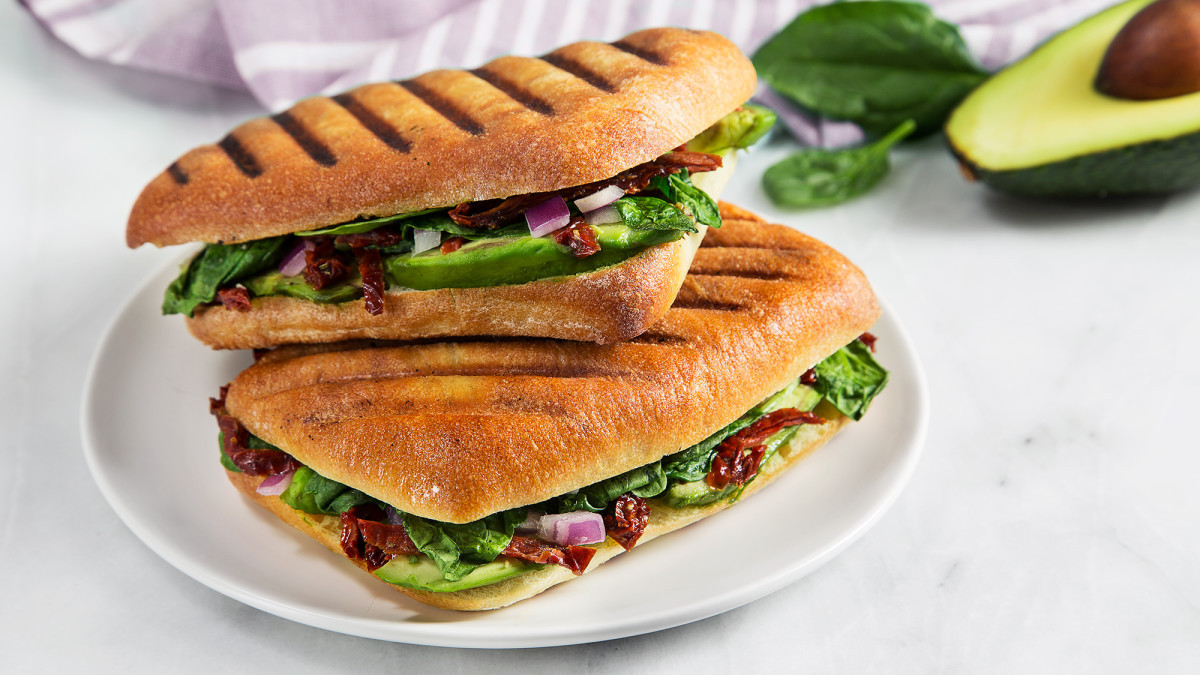 Vegetarian Panini Ideas
 Avocado Spinach Panini Recipe Ve arian Times