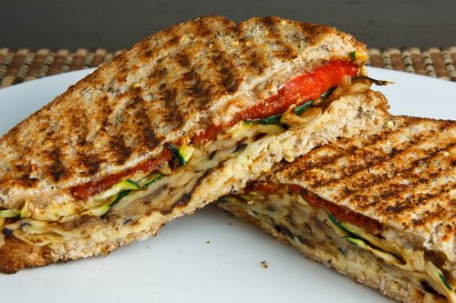 Vegetarian Panini Sandwich
 Grilled Ve able Panini on Closet Cooking