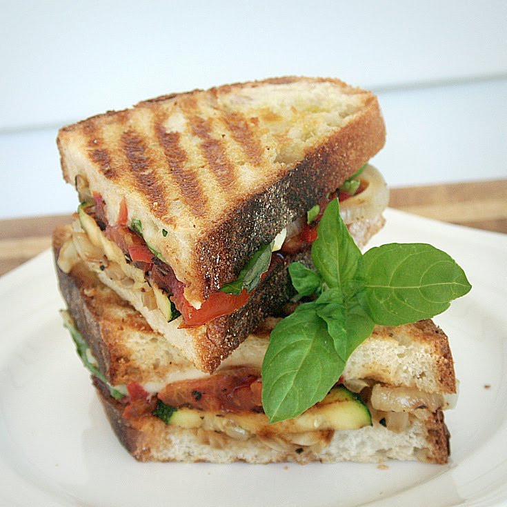 Vegetarian Panini Sandwich
 Grilled Ve able Panini Grateful Prayer