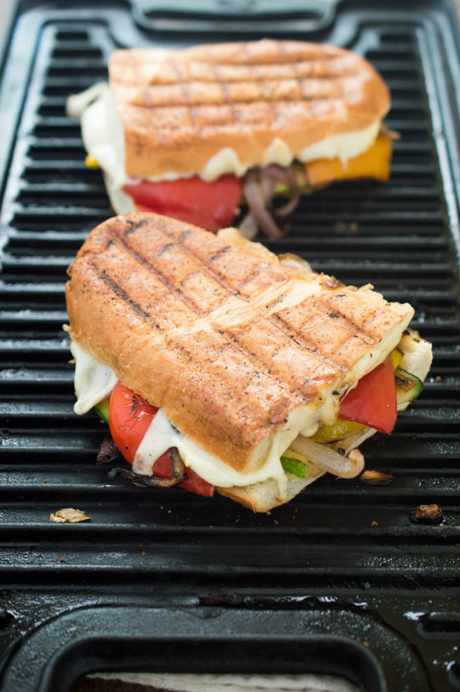 Vegetarian Panini Sandwich
 Grilled Ve able Panini