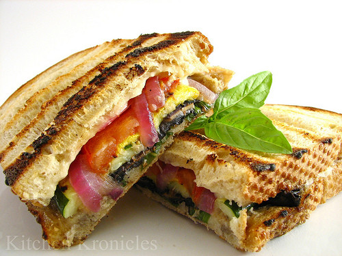 Vegetarian Panini Sandwich
 Grilled Veggie Panini