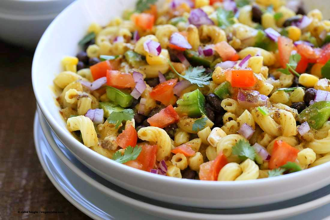 Vegetarian Pasta Salad With Beans
 Southwestern Pasta Salad with Black Bean Dressing Vegan