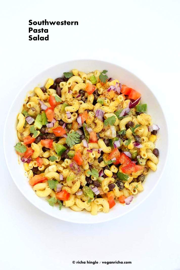 Vegetarian Pasta Salad With Beans
 Southwestern Pasta Salad with Black Bean Dressing Vegan