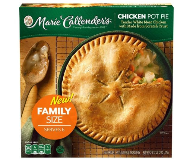 Vegetarian Pie Crust Brands
 Marie Callender s Debuts New Family Sized Pot Pie Plus Two