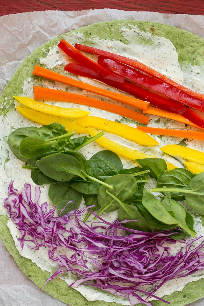 Vegetarian Pinwheel Recipes
 Rainbow Veggie Pinwheels & Asian Quinoa Salad Dinner at