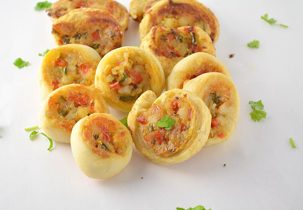 Vegetarian Pinwheel Recipes
 Veggie Pinwheels Party Appetizer Party potluck recipes