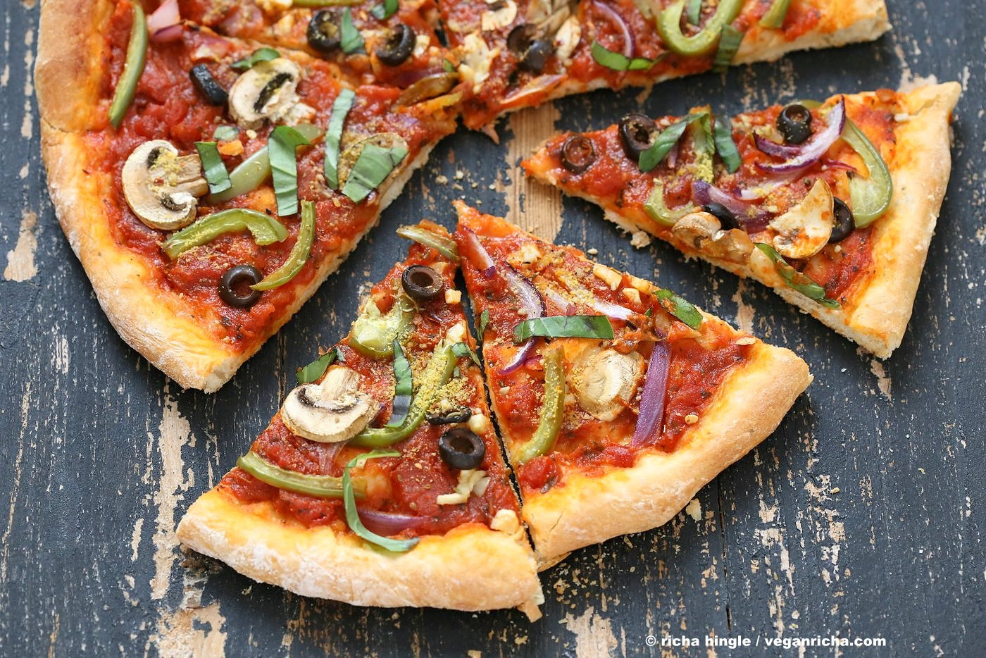 Vegetarian Pizza Recipes
 Easy Veggie Vegan Pizza with 20 minute Crust Vegan Richa
