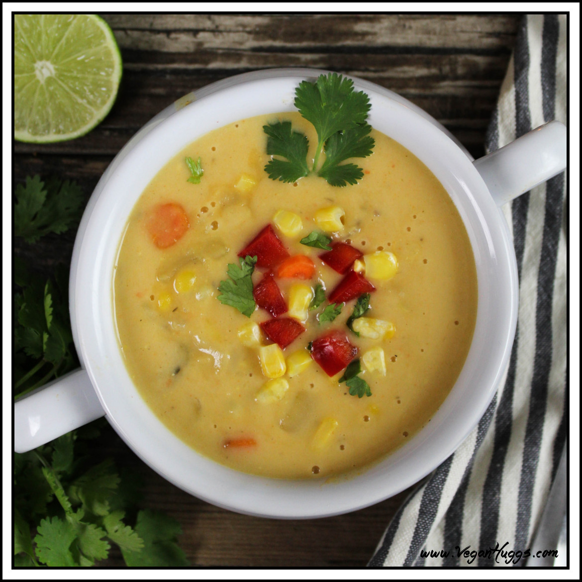 Vegetarian Potato Corn Chowder
 September Recipes Rainbow Delicious