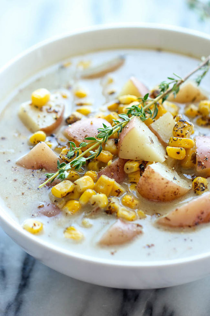 Vegetarian Potato Corn Chowder
 Slow Cooker Potato Corn Chowder