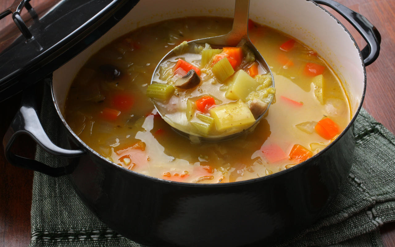 Vegetarian Potato Soup Recipe
 Basic Ve able Soup Recipe Chowhound