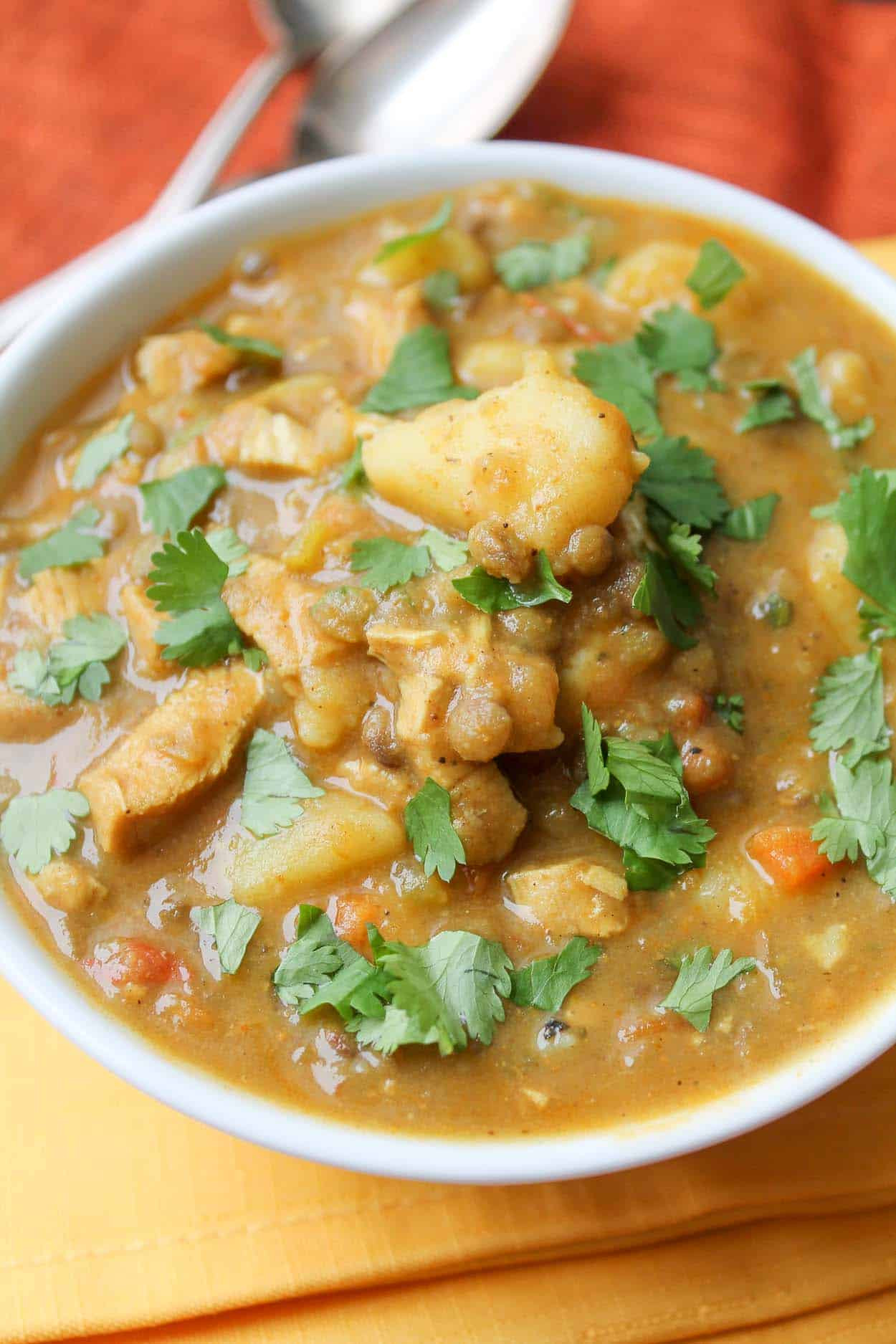 Vegetarian Potato Stew
 Curried Lentil & Potato Stew Vegan & Gluten Free