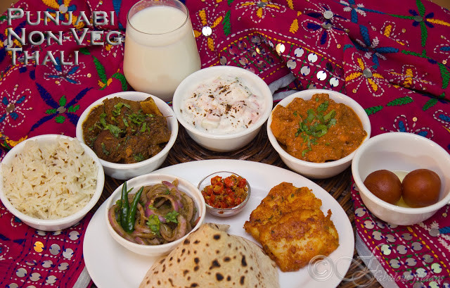 Vegetarian Punjabi Recipes
 fabulous fridays Punjabi non veg thali