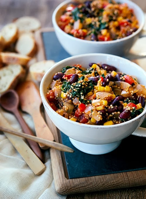 Vegetarian Quinoa Chili Recipes
 Ve arian Quinoa Chili with Kale and Red Beans Some the