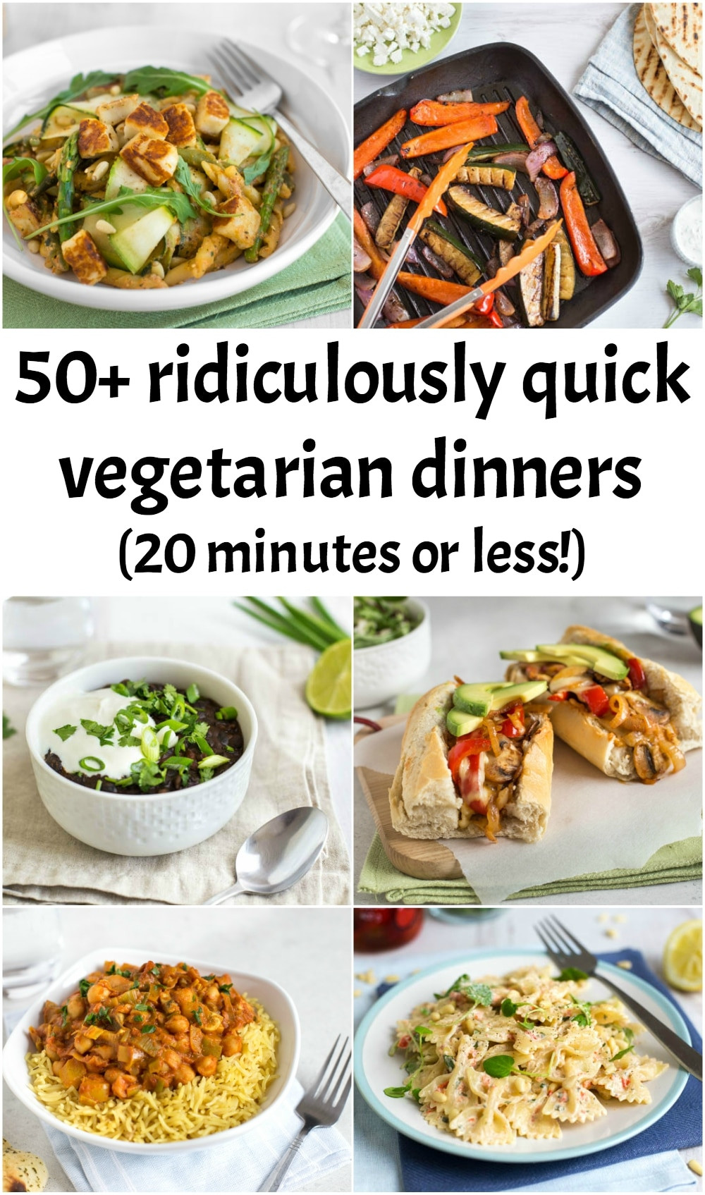Vegetarian Recipes For Dinner
 50 ridiculously quick ve arian dinners 20 minutes or