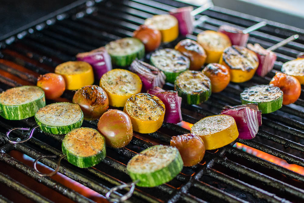 Vegetarian Recipes For The Grill
 Grilled Cajun Veggie Kabobs A Farmer s Market Recipe