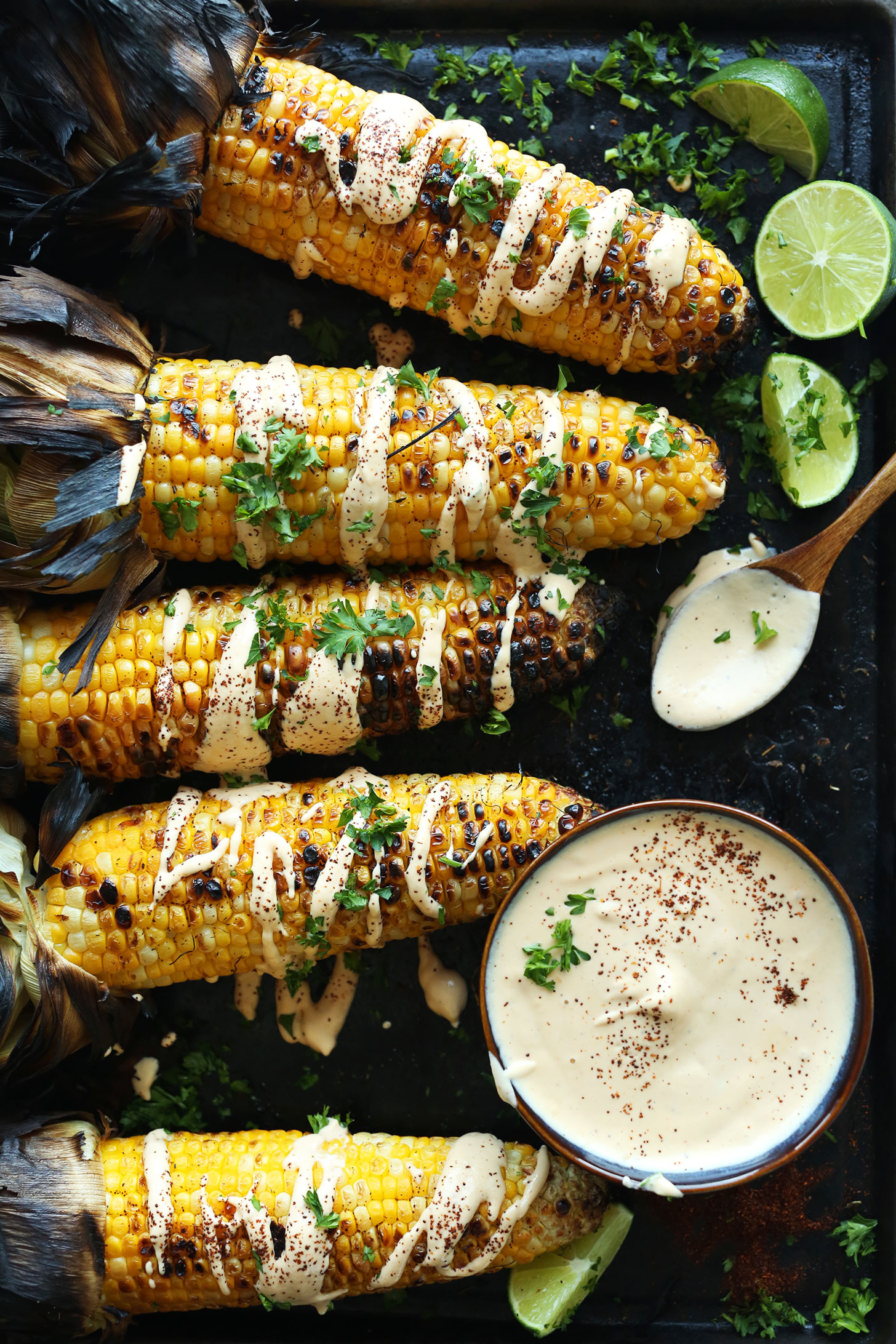 Vegetarian Recipes For The Grill
 Grilled Corn with Sriracha Aioli