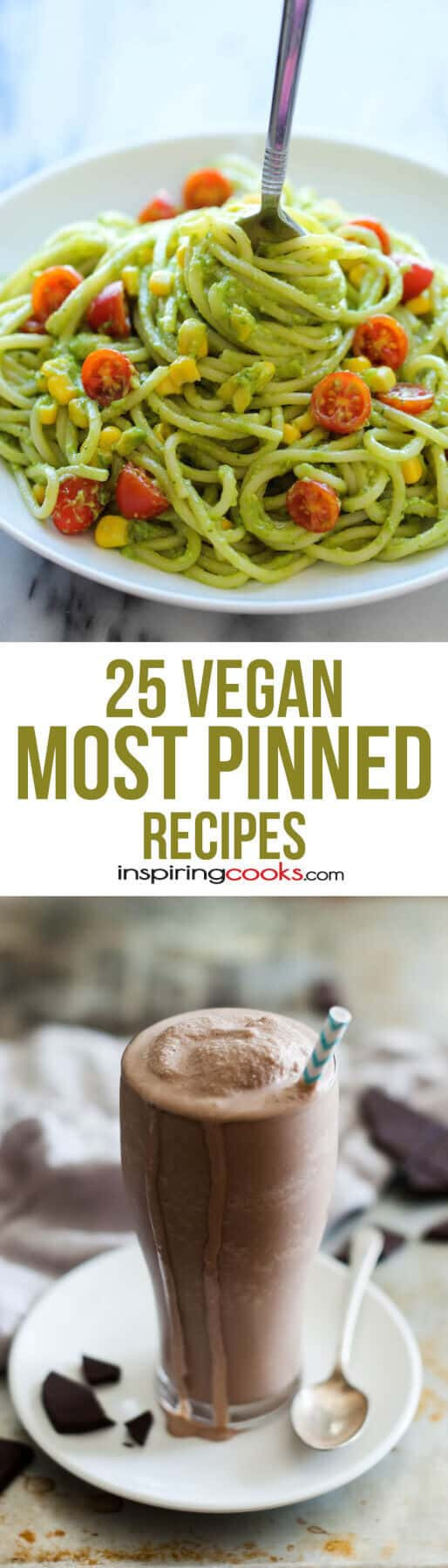 Vegetarian Recipes Pinterest
 25 Most Pinned Vegan Recipes Best Vegan Recipes on