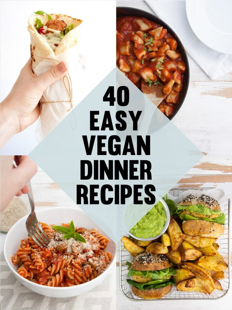 Vegetarian Recipes Pinterest
 40 Easy Vegan Dinner Recipes