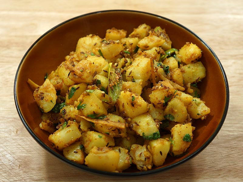 Vegetarian Recipes With Potatoes
 Aloo Jeera Potatoes with Cumin Seeds Manjula s Kitchen