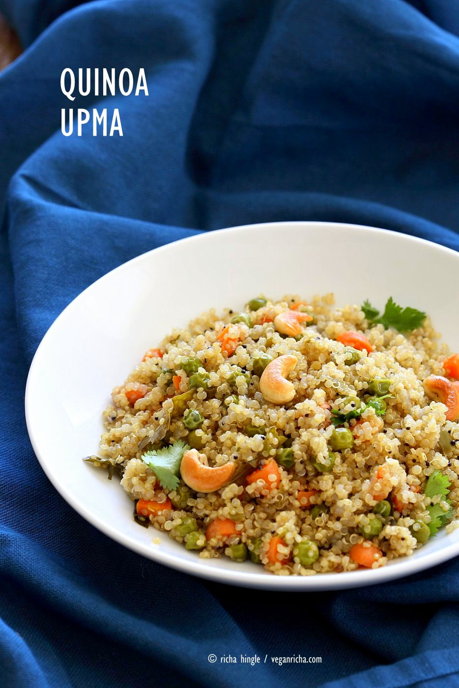 Vegetarian Recipes With Quinoa
 Quinoa Upma Recipe Quinoa with Spices Carrots and Peas