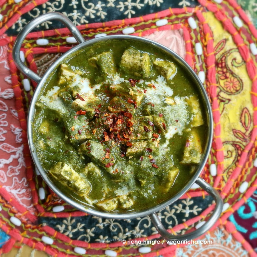 Vegetarian Recipes With Spinach
 Palak Tofu Paneer Tofu in Spinach curry Vegan
