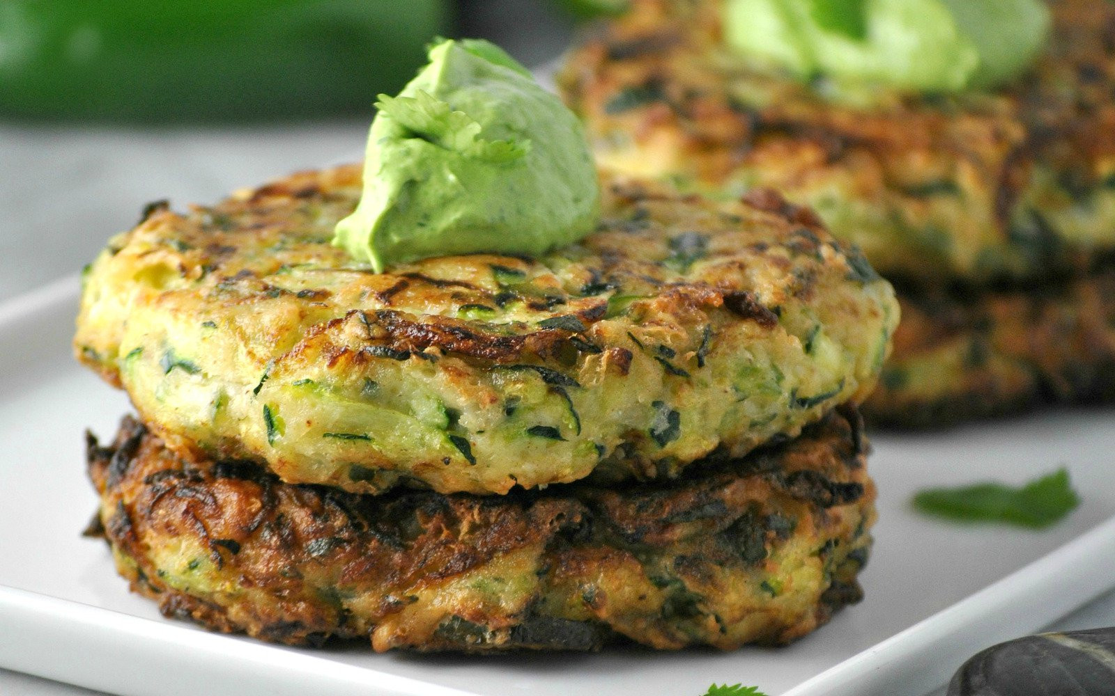 Vegetarian Recipes With Zucchini
 Jalapeño Zucchini Fritters [Vegan Gluten Free] e