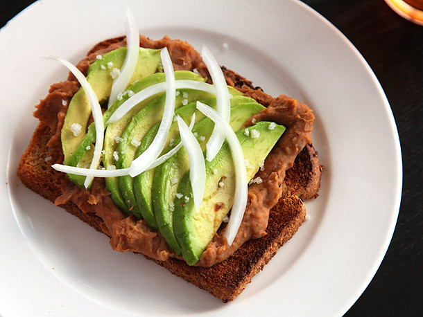 Vegetarian Refried Beans Recipes
 Toast With Refried Beans and Avocado Recipe