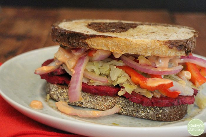 Vegetarian Reuben Sandwich Recipes
 Chicago Diner s vegan reuben sandwich recipe Cadry s Kitchen