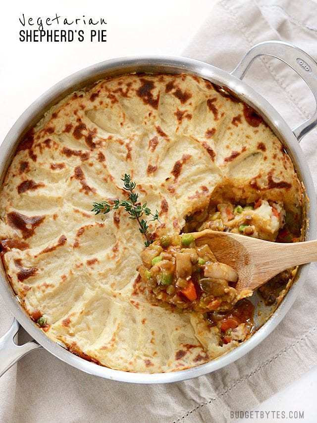 Vegetarian Shephards Pie
 Ve arian Shepherd s Pie Bud Bytes