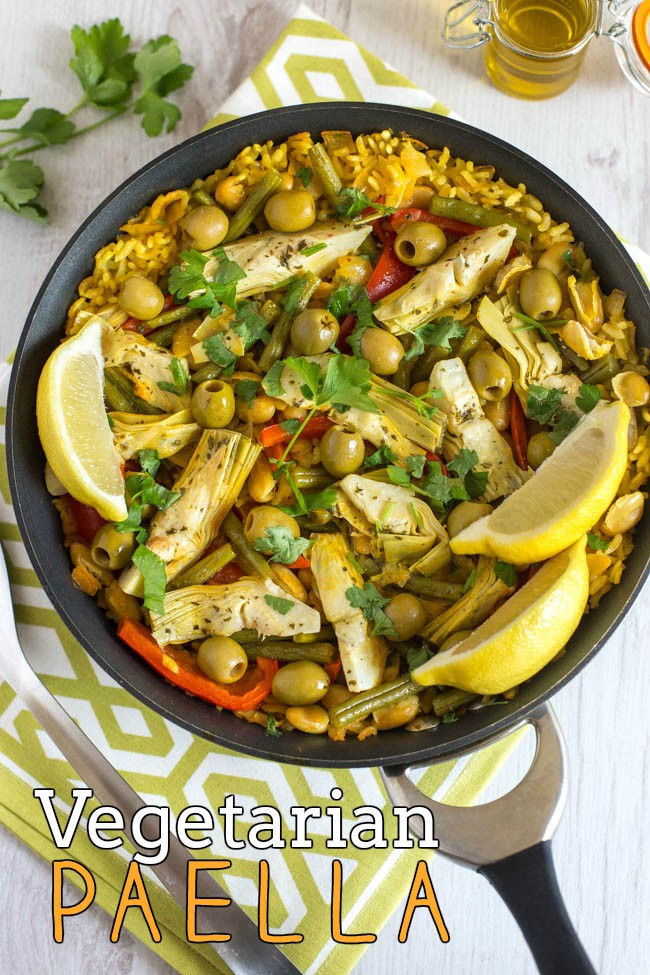 Vegetarian Spanish Recipes
 Ve arian paella with artichokes and olives Amuse Your