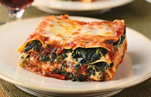 Vegetarian Spinach Lasagna
 Vegan Spinach Lasagna
