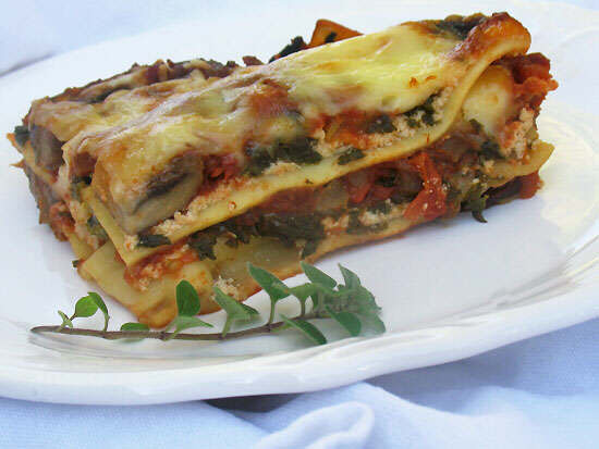 Vegetarian Spinach Lasagna
 Ve arian Mushroom and Spinach Lasagna – The Bay Observer