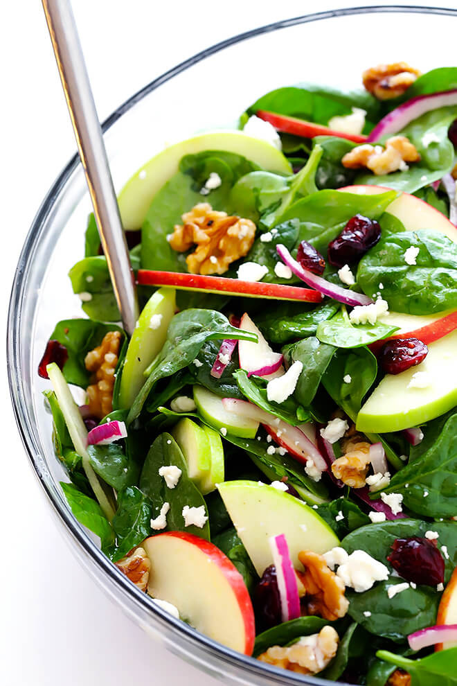 Vegetarian Spinach Salad Recipes
 My Favorite Apple Spinach Salad