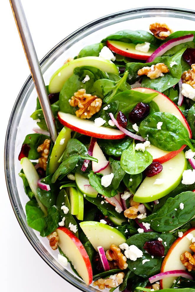 Vegetarian Spinach Salad Recipes
 My Favorite Apple Spinach Salad