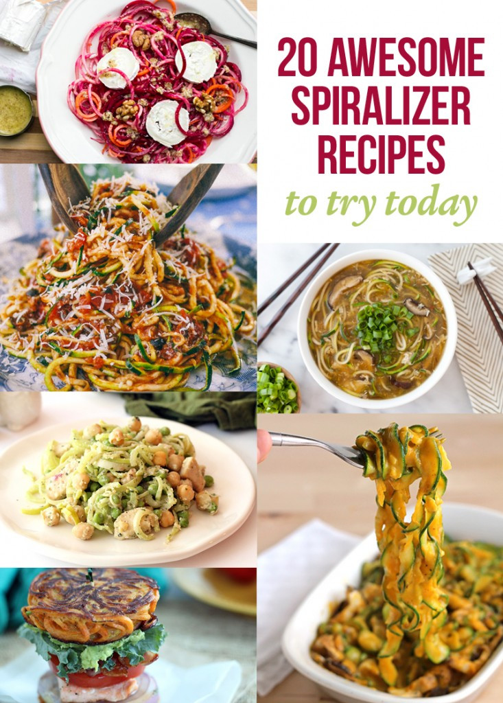 Vegetarian Spiralizer Recipes
 20 Awesome Spiralizer Recipes To Try Today Rejuvenated